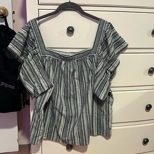 Vince Camuto Cavas Blue Stripped Shirt